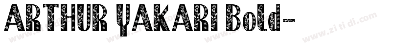 ARTHUR YAKARI Bold字体转换